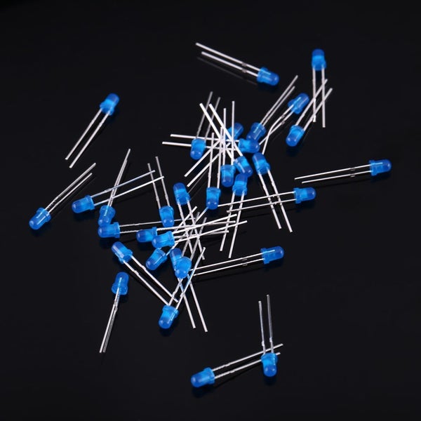 500pcs 3mm LED Light White Yellow Red Blue Green Assortment Diodes DIY Kit Carousel 1