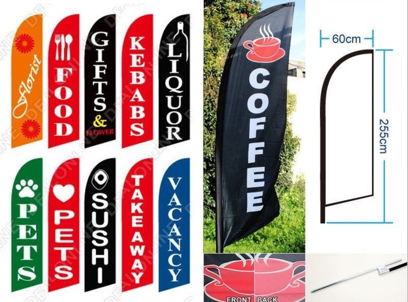 'LIQUOR' 3.4m Commercial Feather Banner Flag Carousel 2