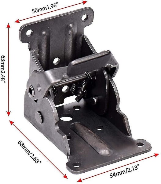 2pcs Self-locking Hinges, Folding Bracket Bracket Leg Fittings And Corner Brace, Carousel 2