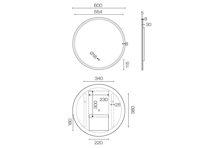 Lunar 600 Round LED Mirror *Run Out Model* Was $849 Carousel 5