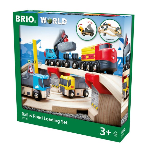 BRIO Rail & Road Loading Set, 32 Pieces Carousel 1