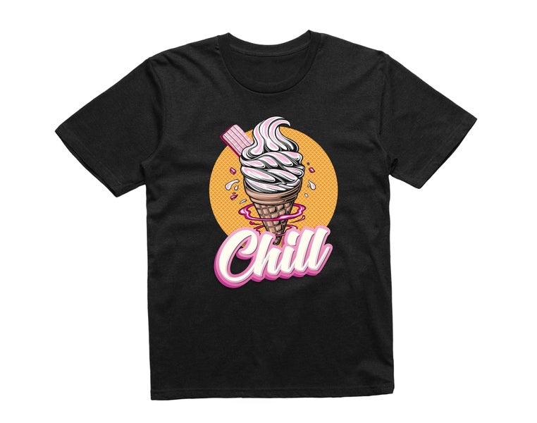 Reality Glitch Pink Chill Ice Cream Chill Summer Holiday Beach Vacation Kids ... Carousel 1