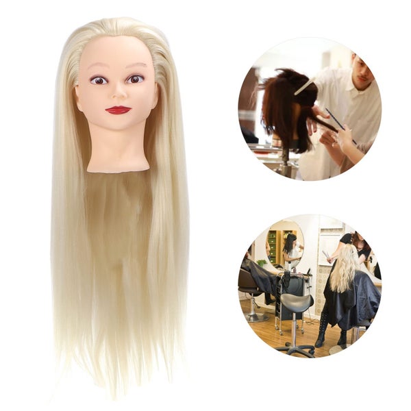 Professional Mannequin Head Hairdresser Training Head Hair Training Head Carousel 2