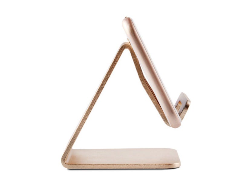 Desktop Phone Holder Aluminum Stand For iPhone, Samsung, Tablet (A02 Gold) Carousel 2