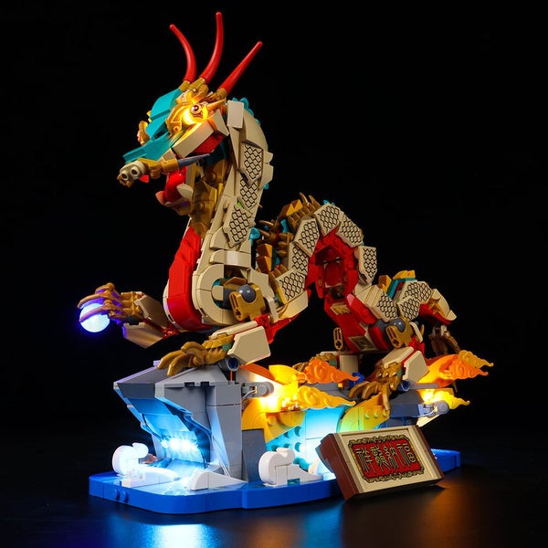 Lego Auspicious Dragon 80112 Light Kit Carousel 1