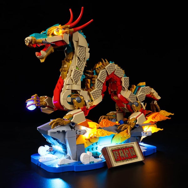 Lego Auspicious Dragon 80112 Light Kit Carousel 2
