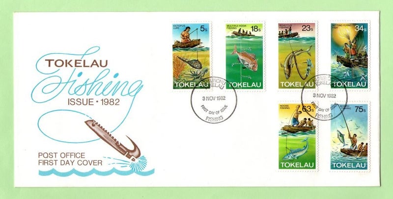 Tokelau - 1982 Fishing Set (6) - FDC Carousel 1