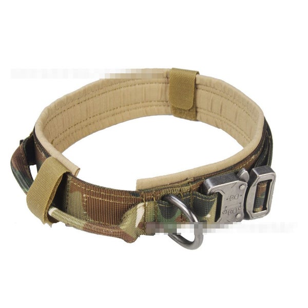 Tactical Dog Collar Adjustable Military Training Nylon Dog Collar Metal Buckle Carousel 2