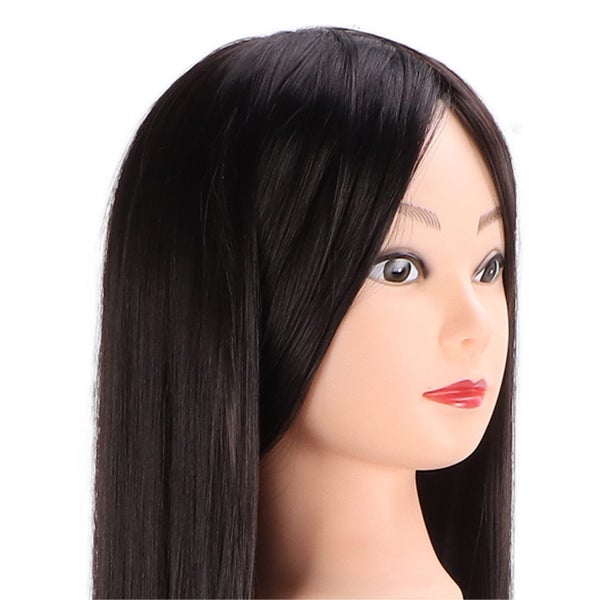 Long Hair Mannequin Head Professional Hairdresser Hair Practice Styling Training Carousel 2
