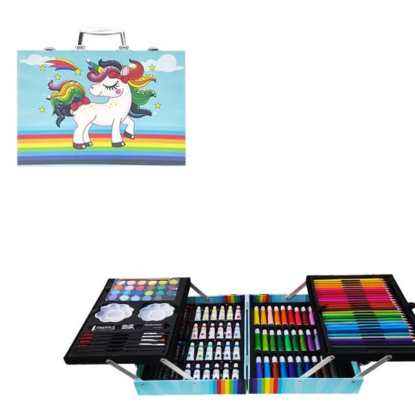 Drawing Kit Drawing Set Children Painting Art Set 145Pcs Unicorn Best Gift idea Carousel 1