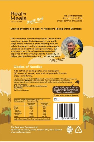 Real Meals Oodles of Noodles - Youth Meal Carousel 2