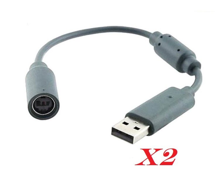 XBOX 360 USB Controller Gamepad Breakaway Cables " 2pcs " Carousel 1