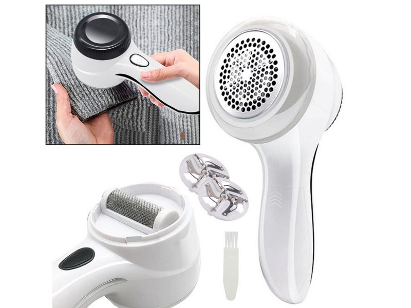 2-in-1 Fabric Fuzz Shaver USB Rechargeable Lint Remover with 2 Spare Blades Carousel 1