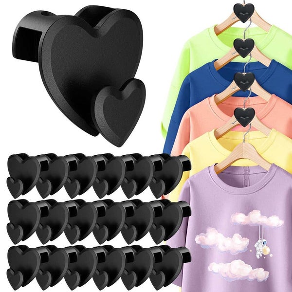 18PCS Space Saving Clothes Hanger Hooks For Organizing Closets Fits All Hangers Carousel 10