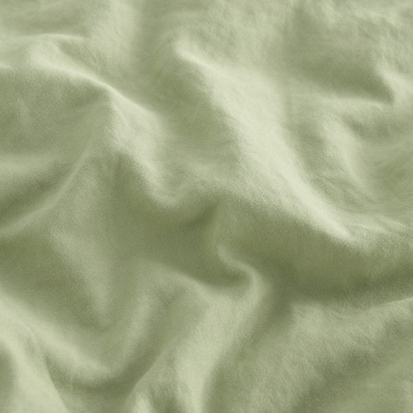 Dreamaker Superfine Washed Microfibre Sheet Set Sage Green King Single Bed Carousel 17