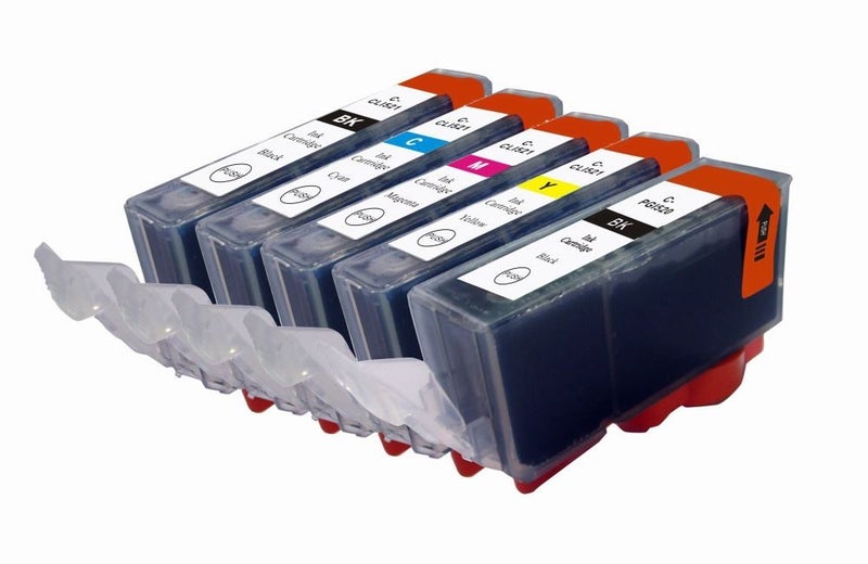 Canon Comp. Ink Cartridges PGI-520 CLI-521 Set for MP550 MP640 MP990 etc Carousel 3