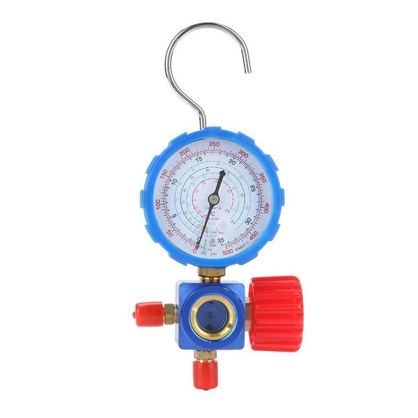 Air Condition Manifold Gauge Manometer& Valve 500psi 35kgf cm With Visual Mirror Carousel 2