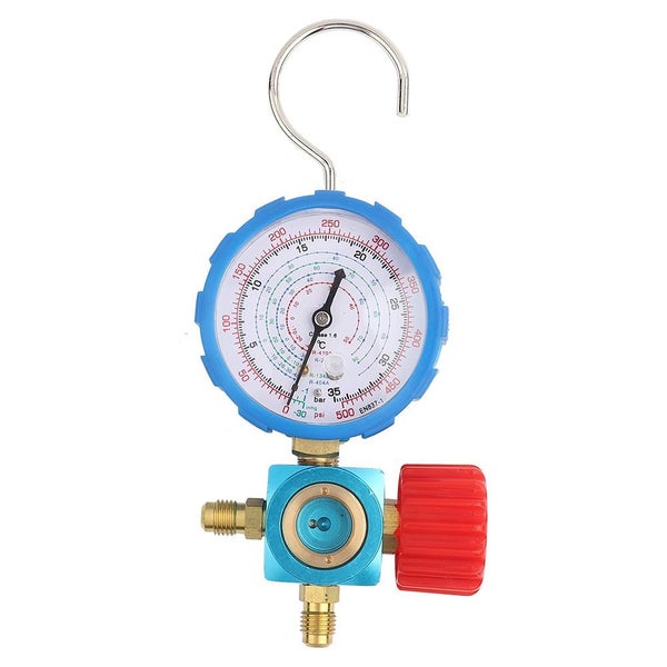 Air Condition Manifold Gauge Manometer& Valve 500psi 35kgf cm With Visual Mirror Carousel 3