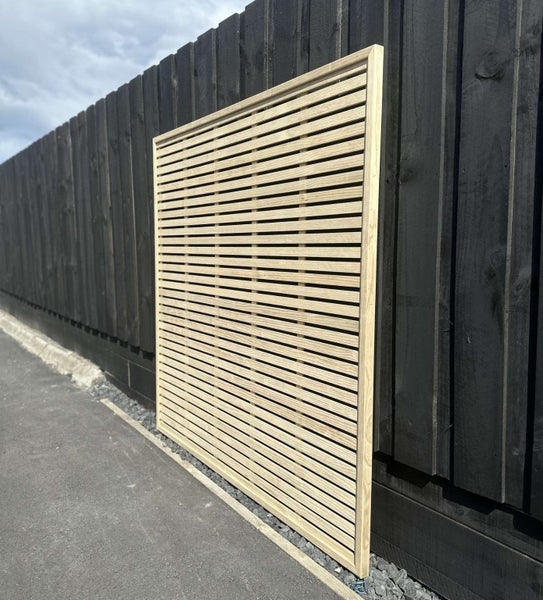 1800 x 1800 15mm Trellis Fence Panel Framed Carousel 2