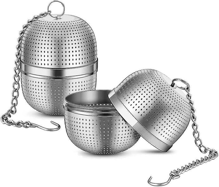 Tea Strainer Tea Infuser 2 Pack, 304 Stainless Steel Tea Filters Tea Interval Carousel 1