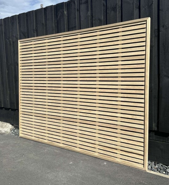 1800 x 2400 15mm Trellis Fence Panel Framed Carousel 1
