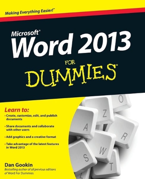Word 2013 For Dummies by Dan Gookin - Paperback Carousel 1