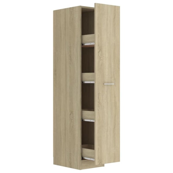 Apothecary Cabinet Sonoma Oak 30x42.5x150 Cm Chipboard Nbaxxt Carousel 2