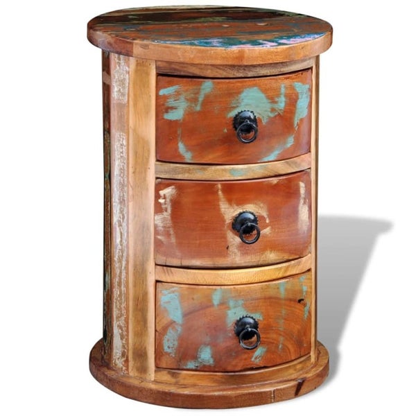 Reclaimed Cabinet with 3 Drawers Solid Wood Xaolal Carousel 1