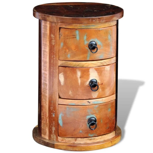 Reclaimed Cabinet with 3 Drawers Solid Wood Xaolal Carousel 2