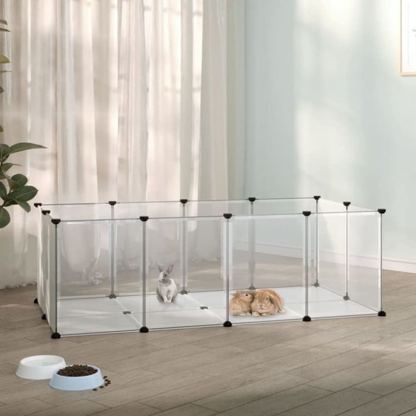 Small Animal Cage Transparent 144x74x46.5 Cm Pp And Steel Tabpix Carousel 1