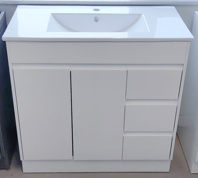 **PVC** 900mm Ultra-thin Ceramic Free Standing Vanity Carousel 1