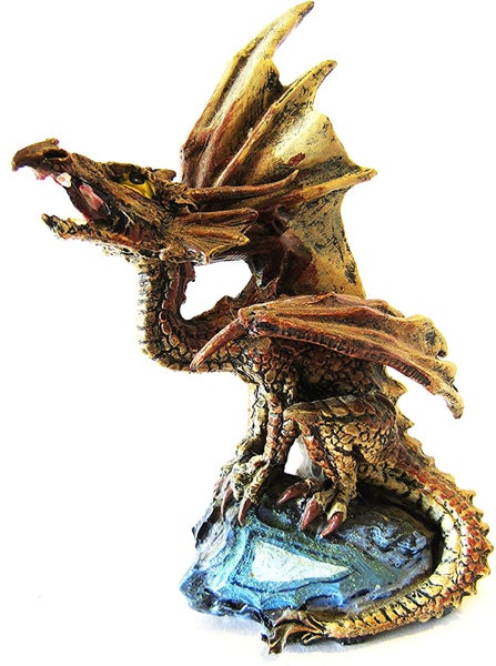 Small gold and brown dragon Carousel 1