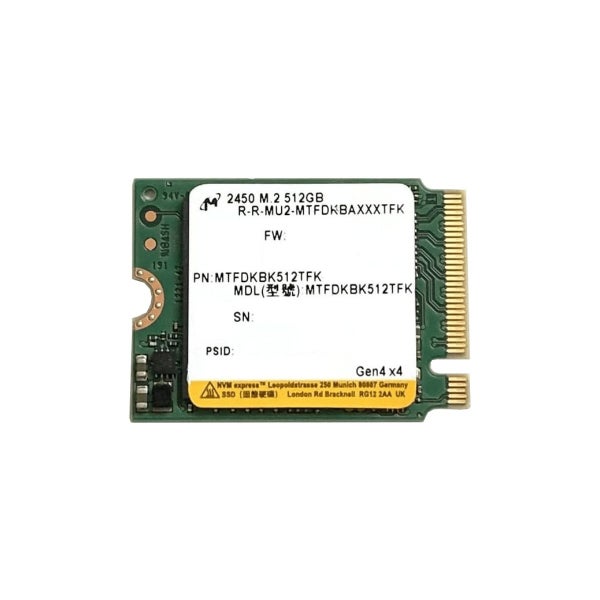 Micron 2450 512GB M.2 2230 PCIe Gen4 OEM SSD Carousel 1