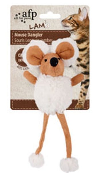 AFP Lambswool - Mouse Dangler- Tan/Grey/Brown Carousel 1