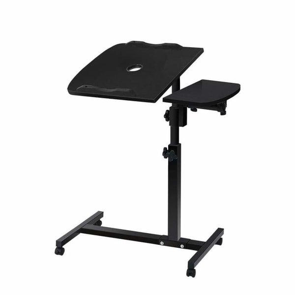 Artiss Laptop Table Desk Adjustable Stand with Fan - Black Carousel 1