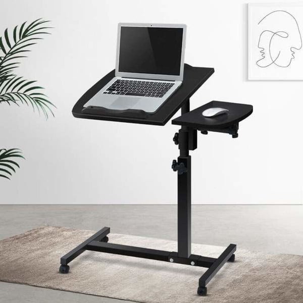 Artiss Laptop Table Desk Adjustable Stand with Fan - Black Carousel 7
