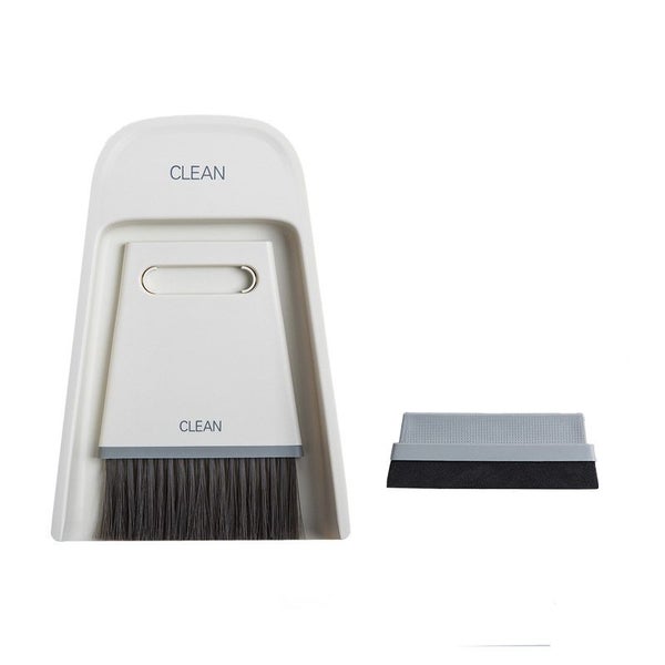 Mini Cleaning Brush Small Broom Dustpans Set - White Carousel 1