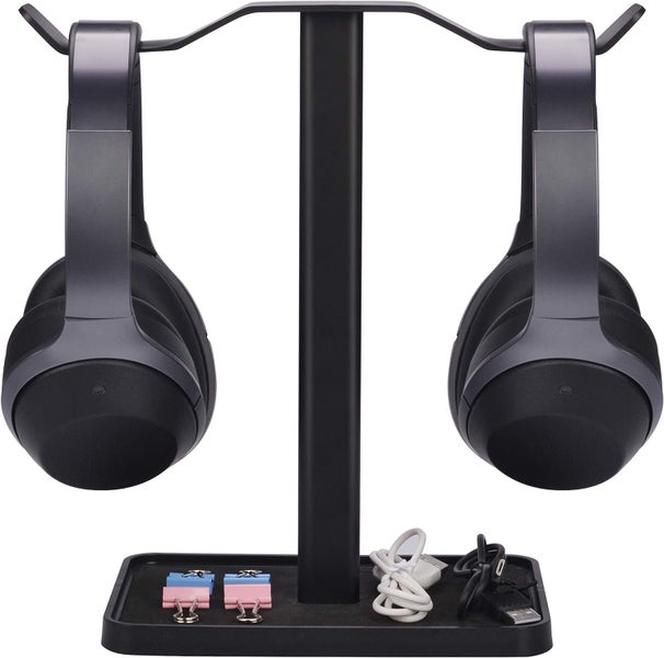 Two-person desktop headphone stand Carousel 1