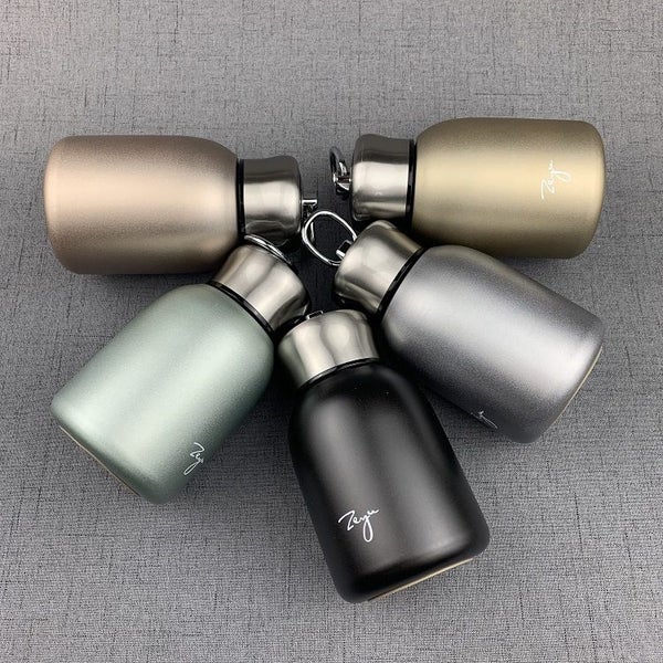 300ML Mini Coffee Vacuum Flasks Lovely Stainless Steel Thermos Portable (Silver) Carousel 2