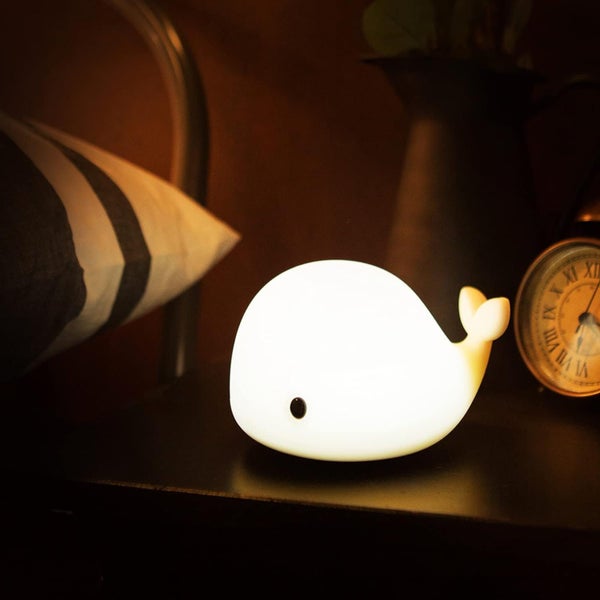 Cute Whale Night Light for Kids Baby Night Light with 7 Color Changing Carousel 1