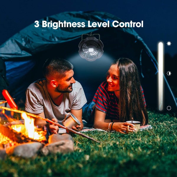 Camping Fan 7800mAh Rechargeable Portable Tent Fan with Remote Control Carousel 5