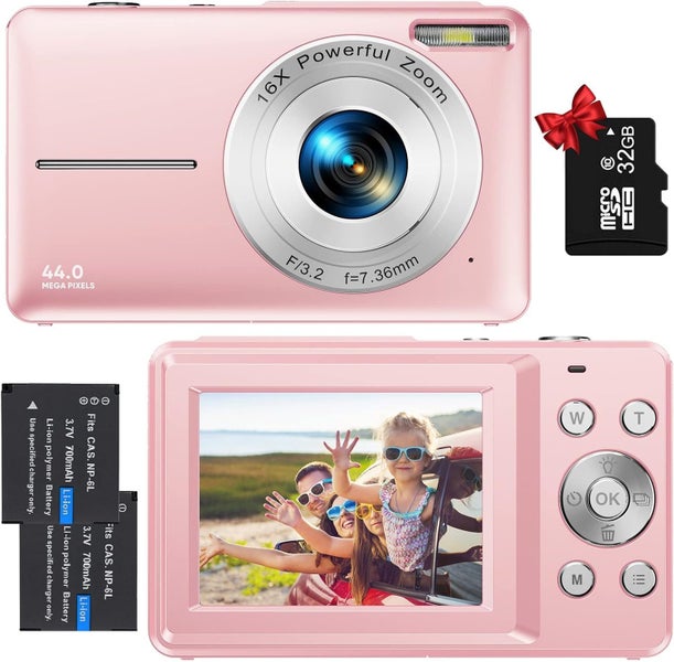 Digital Camera, Kids Camera with 32GB Portable Mini Rechargeable Camera Gift Carousel 1