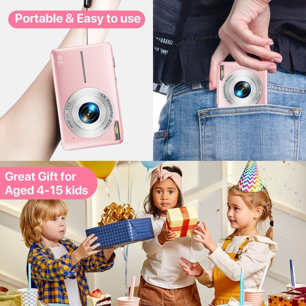 Digital Camera, Kids Camera with 32GB Portable Mini Rechargeable Camera Gift Carousel 5