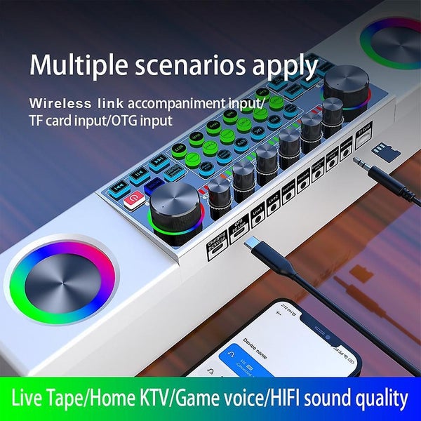 Sound card audio SY6 professional mixer live karaoke family all-in-one machine Carousel 5
