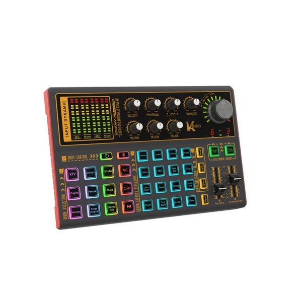 Voice Changer Sound Card Sound Mixer Board K300 Sound Card for Live Streaming Carousel 1