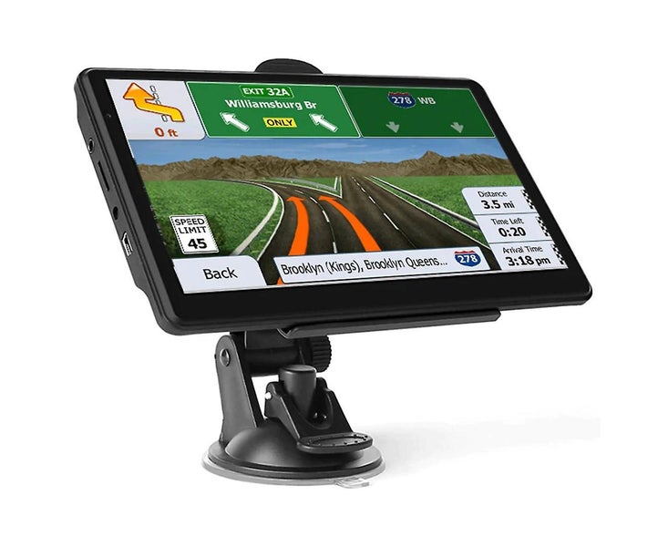 Car Truck GPS Map Vehicle GPS Navigation 7 Inch Touch Screen Over Speed Warning Carousel 1