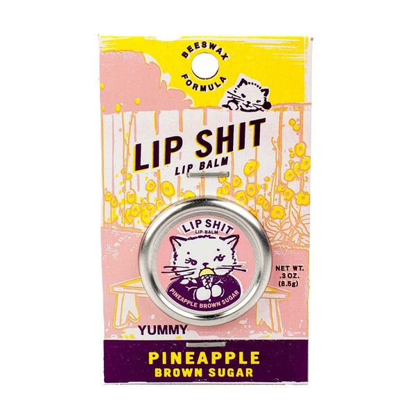 Blue Q Lip Sh*t 8.5g Lip Balm Moisturiser Care Cosmetic Pineapple & Brown Sugar Carousel 1