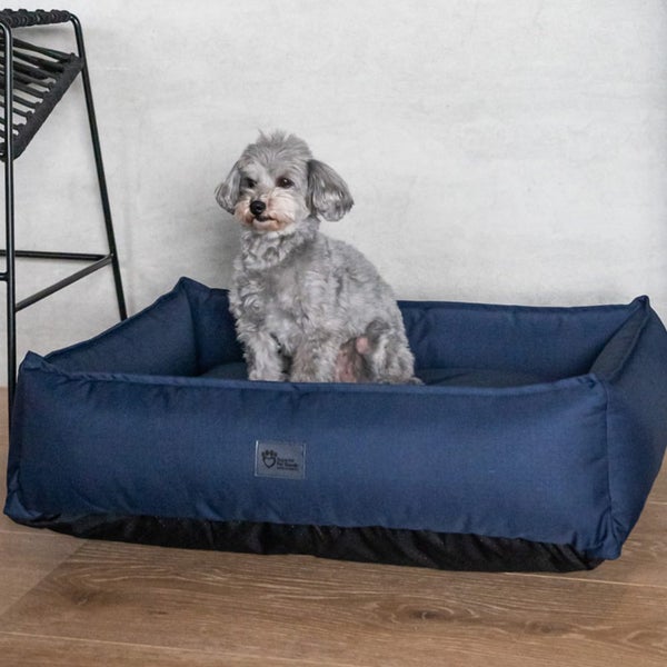 Superior Pet Goods Ripstop Durable Dog Lounger Bed Bondi Blue Mini 67x44x23cm Carousel 5