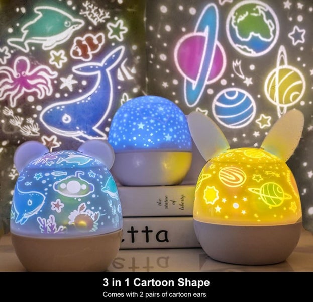 Night light Starry Sky Projector Night Light Bluetooth Remote 6 Pattern Carousel 1