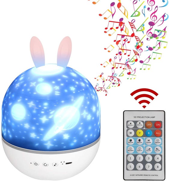 Night light Starry Sky Projector Night Light Bluetooth Remote 6 Pattern Carousel 2